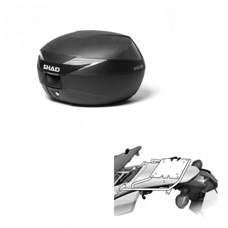 SHAD Baul SH39 carbon + soporte montaje KIT-438317