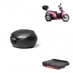 SHAD Baul SH39 carbon + soporte montaje luz de freno KIT-438324