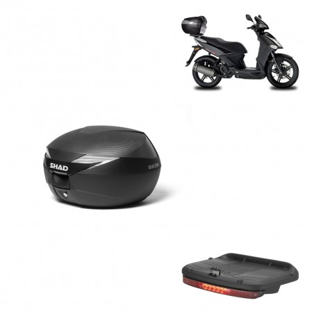 SHAD Baul SH39 carbon + soporte montaje luz de freno KIT-438333