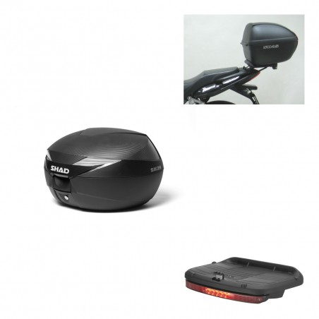 SHAD Baul SH39 carbon + soporte montaje luz de freno KIT-438339