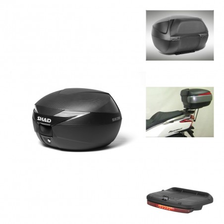SHAD Baul SH39 carbon + soporte montaje accesorios KIT-438352