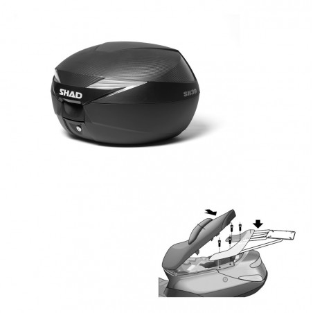 SHAD Baul SH39 carbon + soporte montaje KIT-438362
