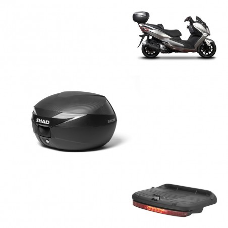 SHAD Baul SH39 carbon + soporte montaje luz de freno KIT-438378