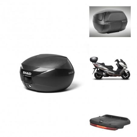 SHAD Baul SH39 carbon + soporte montaje accesorios KIT-438379