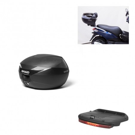 SHAD Baul SH39 carbon + soporte montaje luz de freno KIT-438387