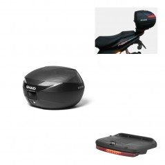 SHAD Baul SH39 carbon + soporte montaje luz de freno KIT-438402