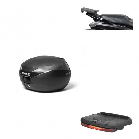 SHAD SH39 carbon trunk + mounting bracket brake light KIT-438408