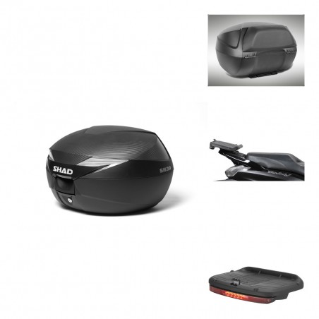 SHAD Baul SH39 carbon + soporte montaje accesorios KIT-438409