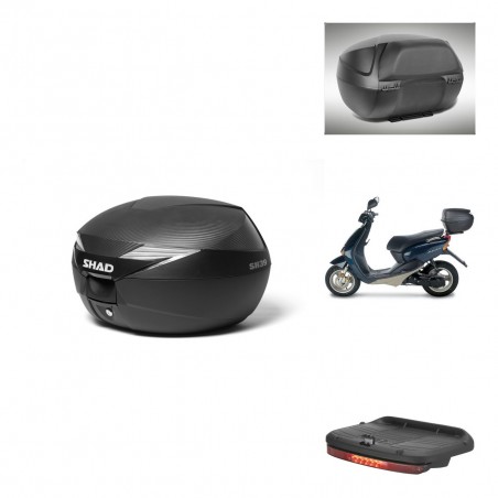 SHAD Baul SH39 carbon + soporte montaje accesorios KIT-438436