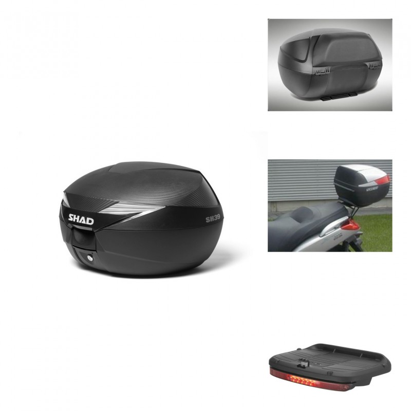 SHAD Baul SH39 carbon + soporte montaje accesorios KIT-438448