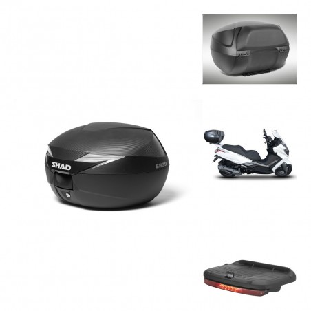 SHAD Baul SH39 carbon + soporte montaje accesorios KIT-438460