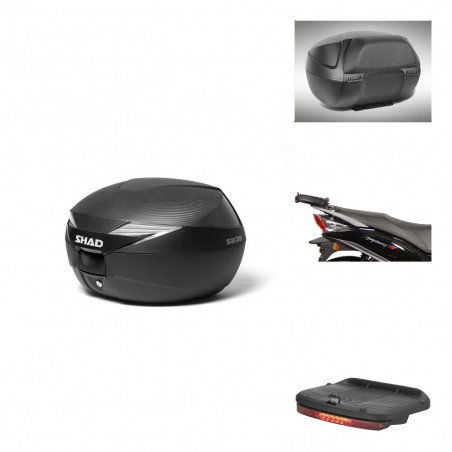 SHAD Baul SH39 carbon + soporte montaje accesorios KIT-438466