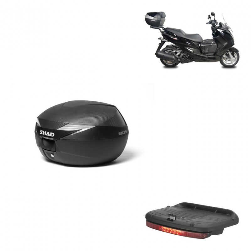 SHAD Baul SH39 carbon + soporte montaje luz de freno KIT-438468