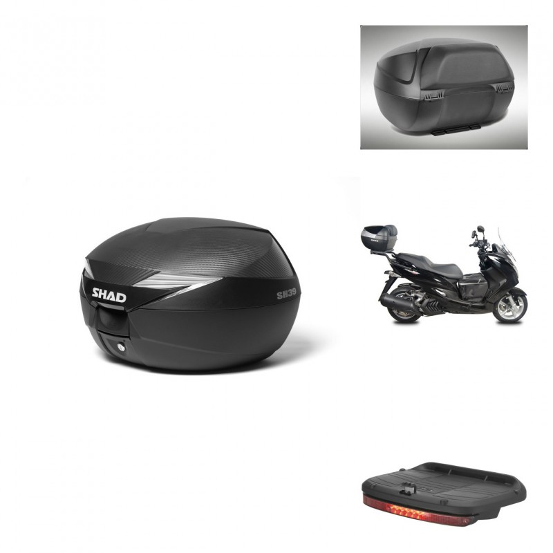 SHAD Baul SH39 carbon + soporte montaje accesorios KIT-438469