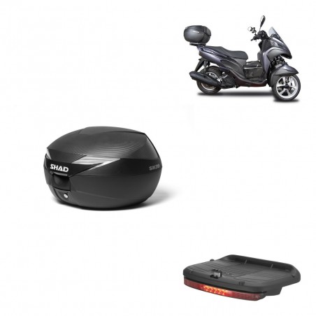 SHAD Baul SH39 carbon + soporte montaje luz de freno KIT-438477