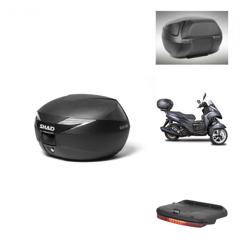 SHAD Baul SH39 carbon + soporte montaje accesorios KIT-438478