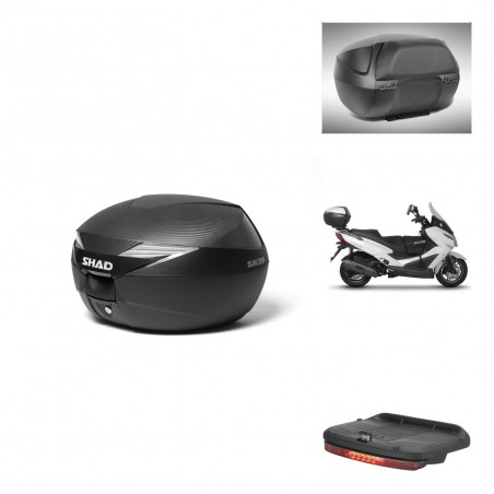 SHAD Baul SH39 carbon + soporte montaje accesorios KIT-438485