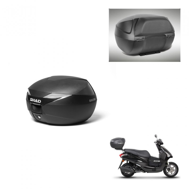 SHAD Baul SH39 carbon + soporte montaje respaldo KIT-438496