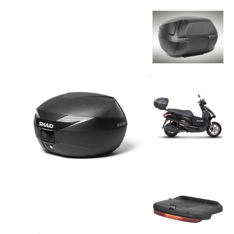 SHAD Baul SH39 carbon + soporte montaje accesorios KIT-438497