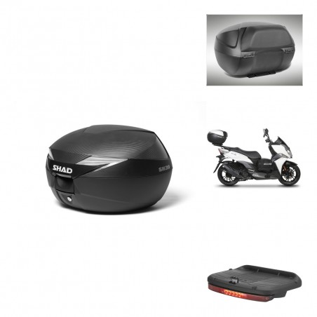 SHAD Baul SH39 carbon + soporte montaje accesorios KIT-438509