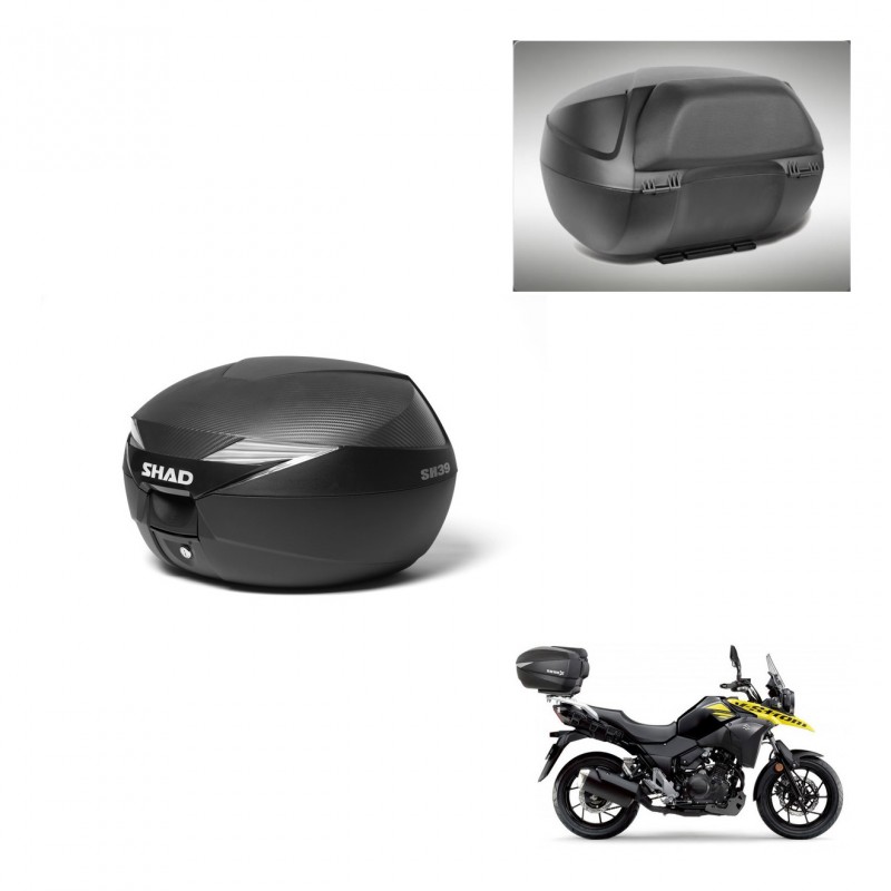 SHAD Baul SH39 carbon + soporte montaje respaldo KIT-438516