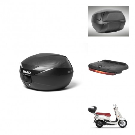 SHAD Baul SH39 carbon + soporte montaje accesorios KIT-438529