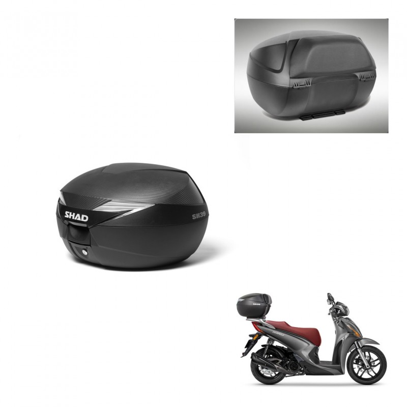 SHAD Baul SH39 carbon + soporte montaje respaldo KIT-438532
