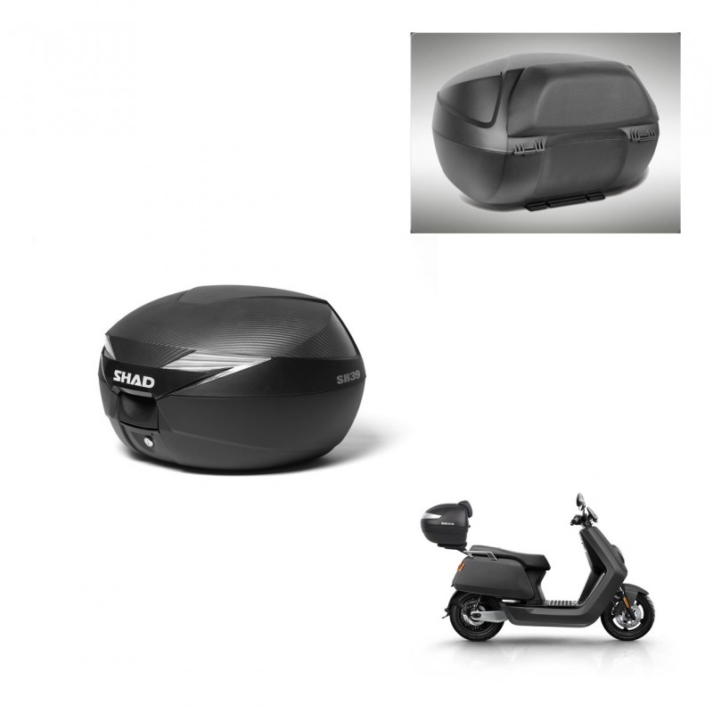 SHAD Baul SH39 carbon + soporte montaje respaldo KIT-438536