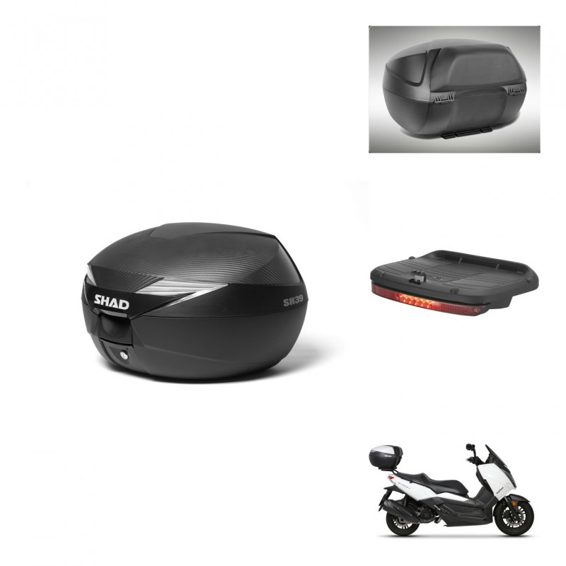 SHAD Baul SH39 carbon + soporte montaje accesorios KIT-438541