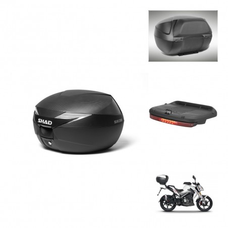 SHAD Baul SH39 carbon + soporte montaje accesorios KIT-438549
