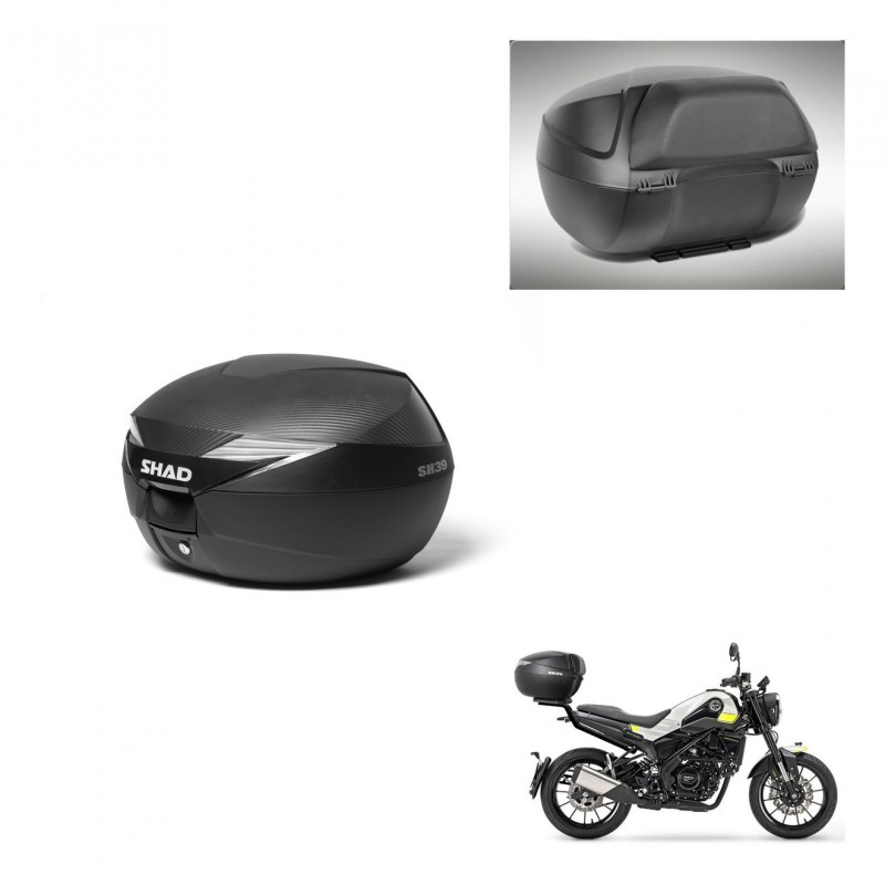SHAD Baul SH39 carbon + soporte montaje respaldo KIT-438556