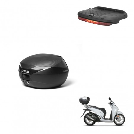 SHAD Baul SH39 carbon + soporte montaje luz de freno KIT-438587