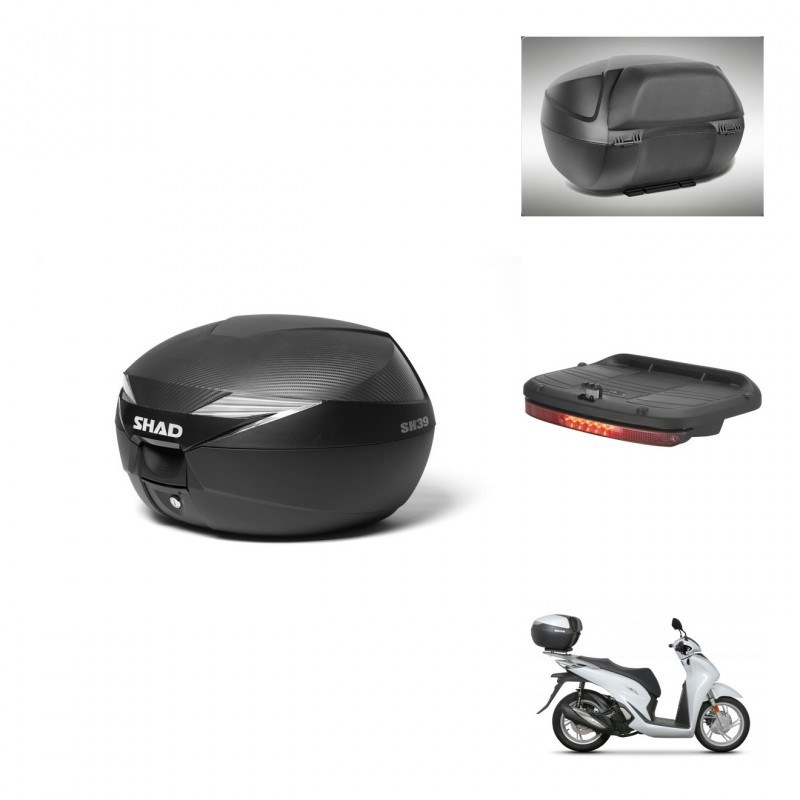 SHAD Baul SH39 carbon + soporte montaje accesorios KIT-438589