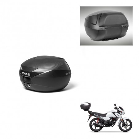 SHAD Baul SH39 carbon + soporte montaje respaldo KIT-438620