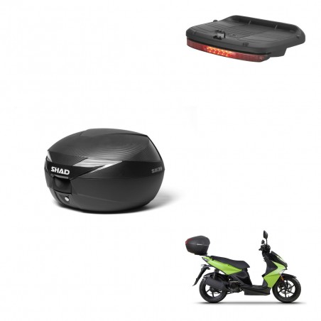 SHAD Baul SH39 carbon + soporte montaje luz de freno KIT-438627