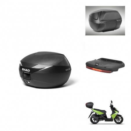 SHAD Baul SH39 carbon + soporte montaje accesorios KIT-438629