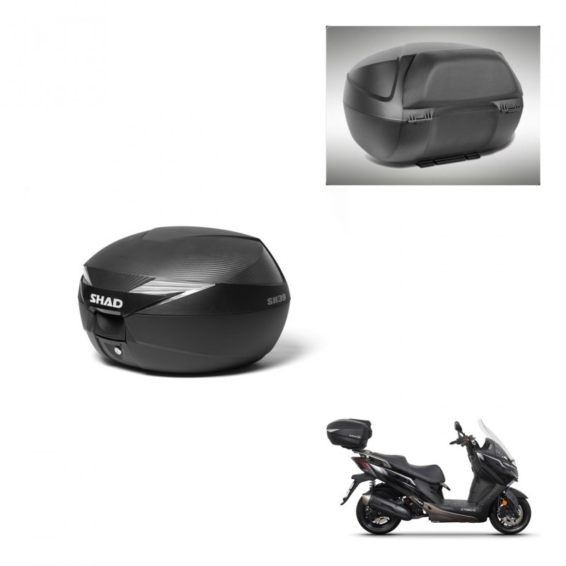 SHAD Baul SH39 carbon + soporte montaje respaldo KIT-438632