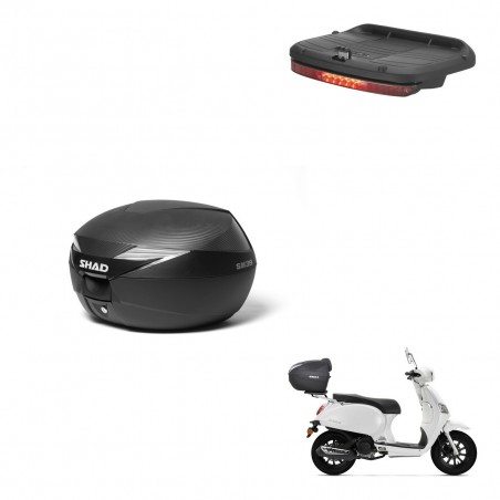 SHAD Baul SH39 carbon + soporte montaje luz de freno KIT-438635