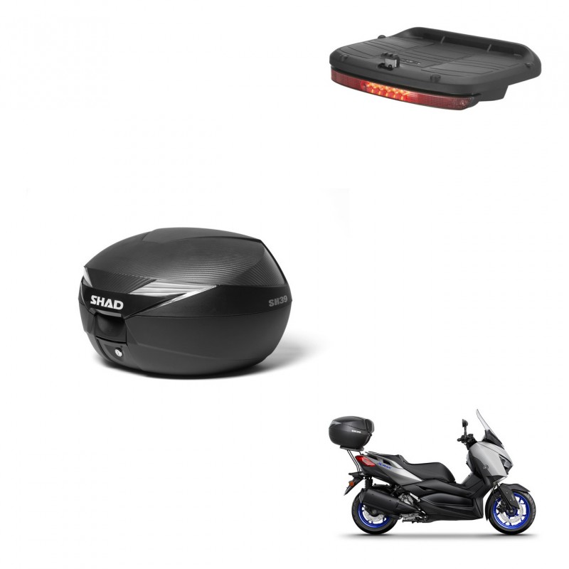SHAD Baul SH39 carbon + soporte montaje luz de freno KIT-438639