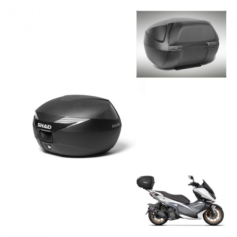 SHAD SH39 carbon trunk + mounting support backrest KIT-438652