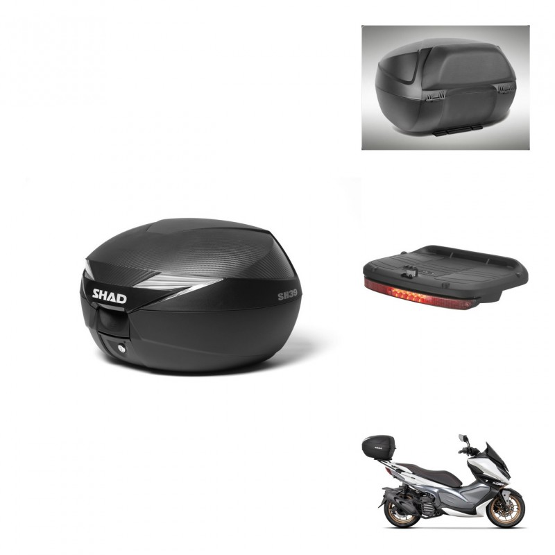 SHAD Baul SH39 carbon + soporte montaje accesorios KIT-438653
