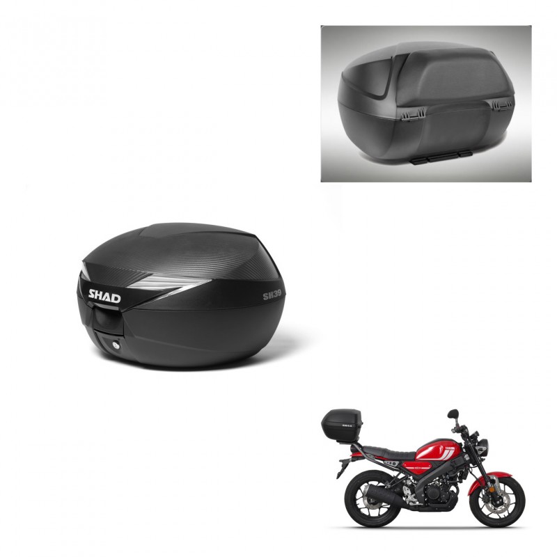 SHAD Baul SH39 carbon + soporte montaje respaldo KIT-438660