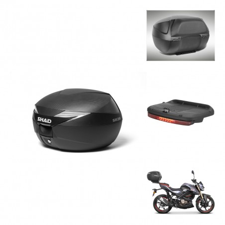 SHAD Baul SH39 carbon + soporte montaje accesorios KIT-438673