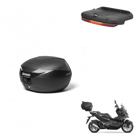 SHAD Baul SH39 carbon + soporte montaje luz de freno KIT-438675