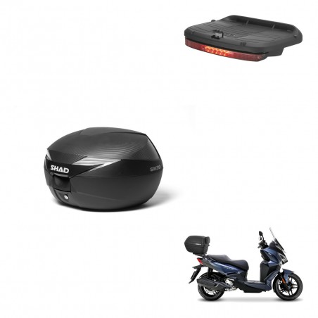 SHAD Baul SH39 carbon + soporte montaje luz de freno KIT-438679