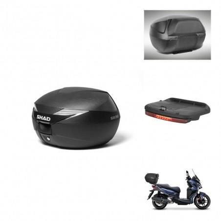 SHAD Baul SH39 carbon + soporte montaje accesorios KIT-438681