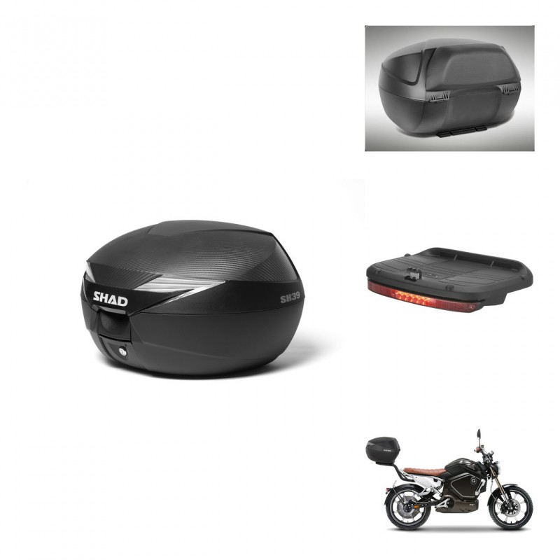 SHAD Baul SH39 carbon + soporte montaje accesorios KIT-438693