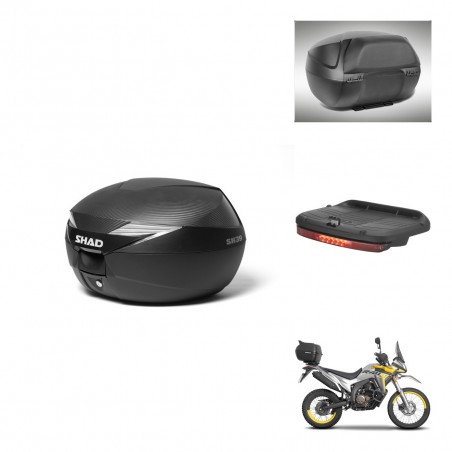 SHAD Baul SH39 carbon + soporte montaje accesorios KIT-438705