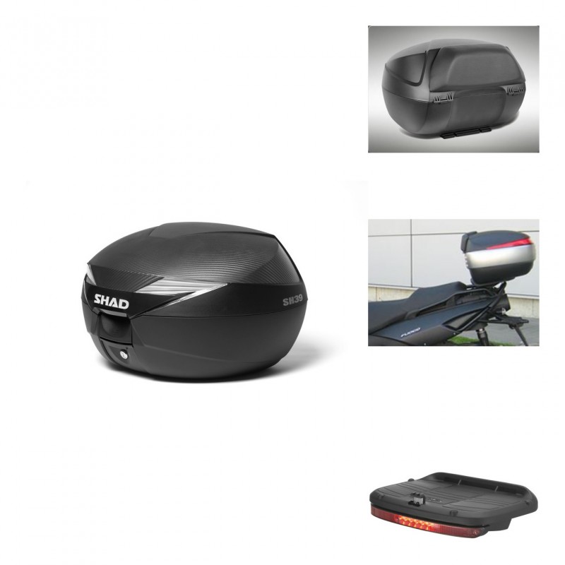 SHAD Baul SH39 carbon + soporte montaje accesorios KIT-438716
