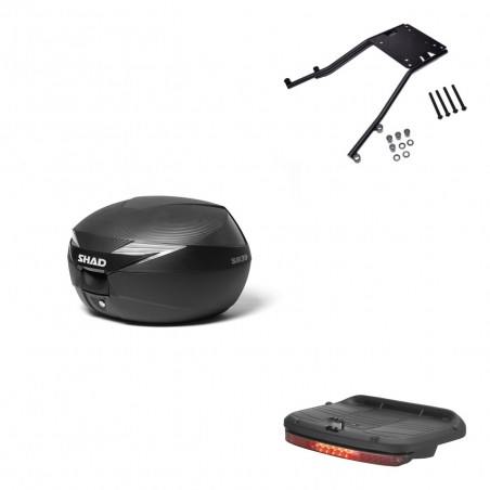 SHAD Baul SH39 carbon + soporte montaje luz de freno KIT-438724
